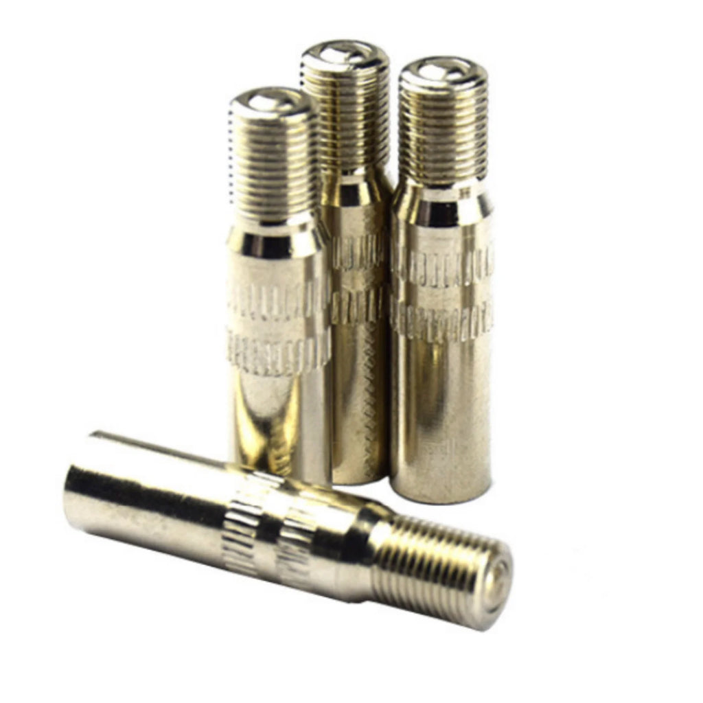 Car Chrome Screw-on Valve Cap Stem Extension Wheel Tire Extender Rod