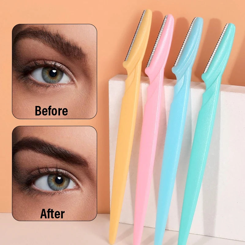 1- Eyebrow Trimmer Razor Safety Eye Brow Shaping Knife Portable