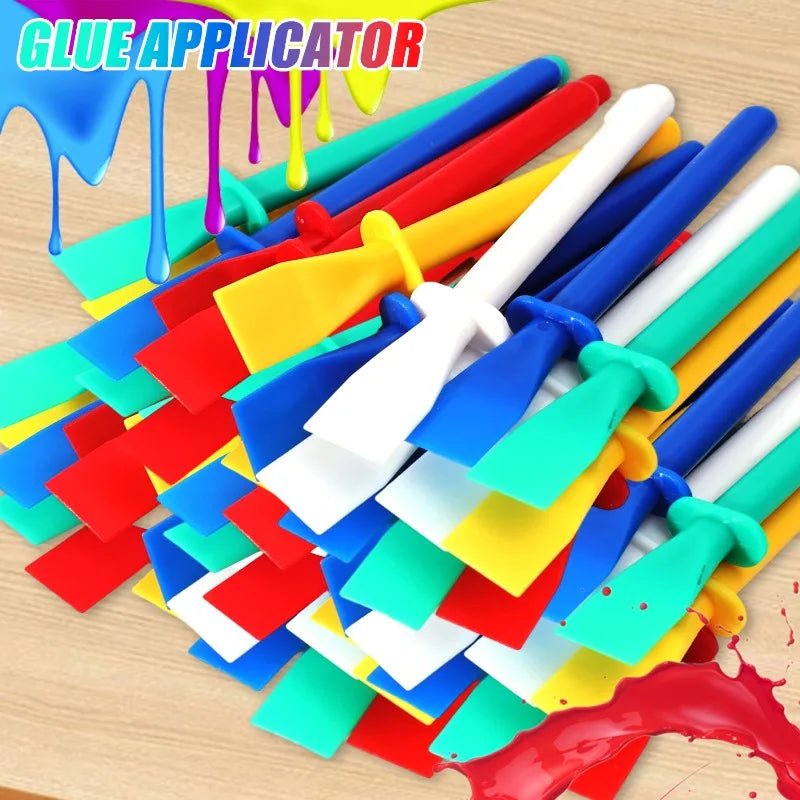 Wholesale Handheld Glue Spreader Leather Glue Brush Portable Glue Smear Sticks Applicator DIY Craft Painting Scraper Gluing Tool Zpaxo