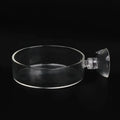 Fish Tank Feeder Aquarium Shrimp Acrylic Feeding Bowl Clear Dish Tray