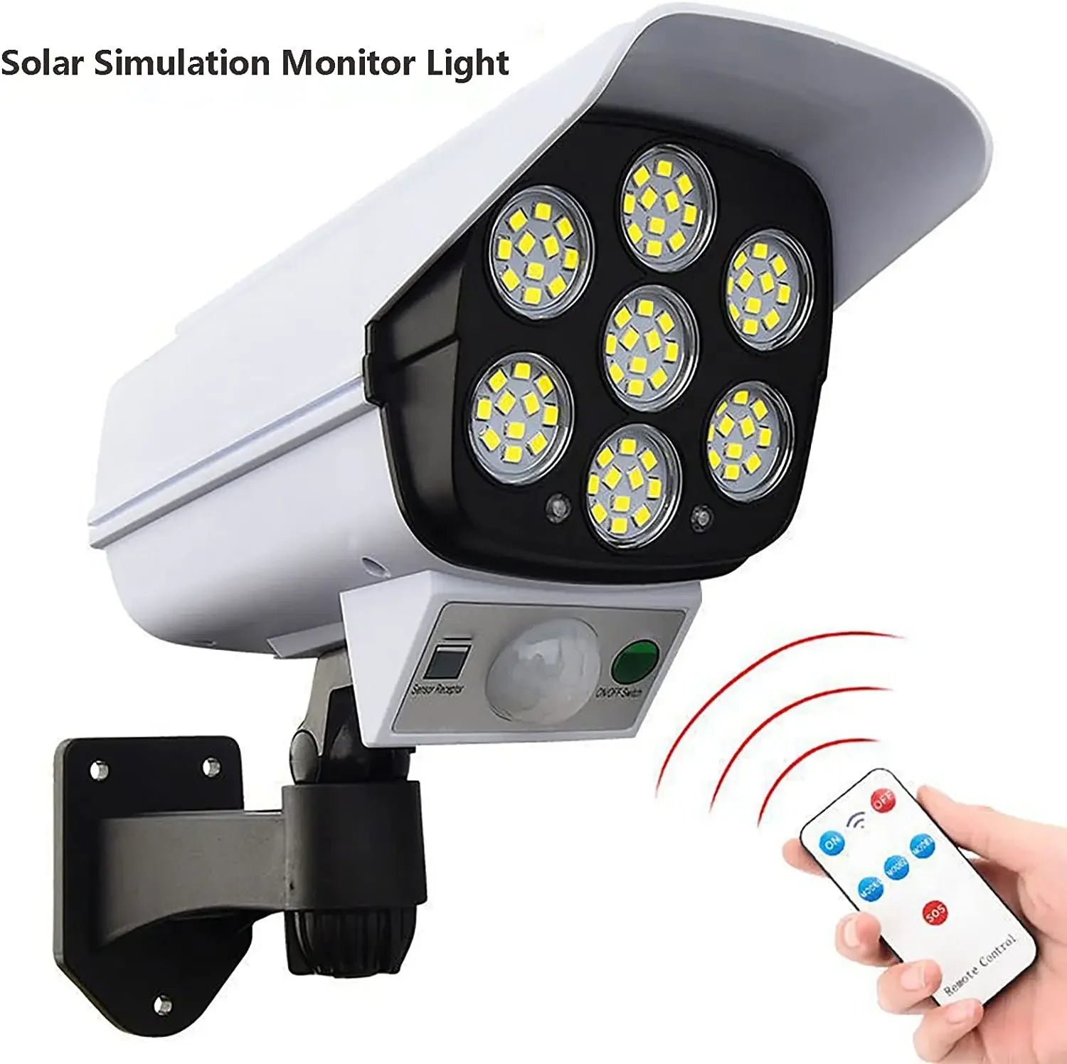 Solar Security Wall Lamp – 3 Modes, Motion Sensor & Remote