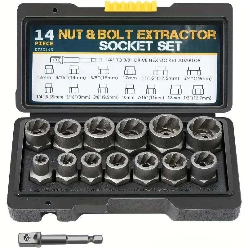 Professional Damaged Nut Bolt Extractor Impact Socket Remover Cr-mo Zpaxo