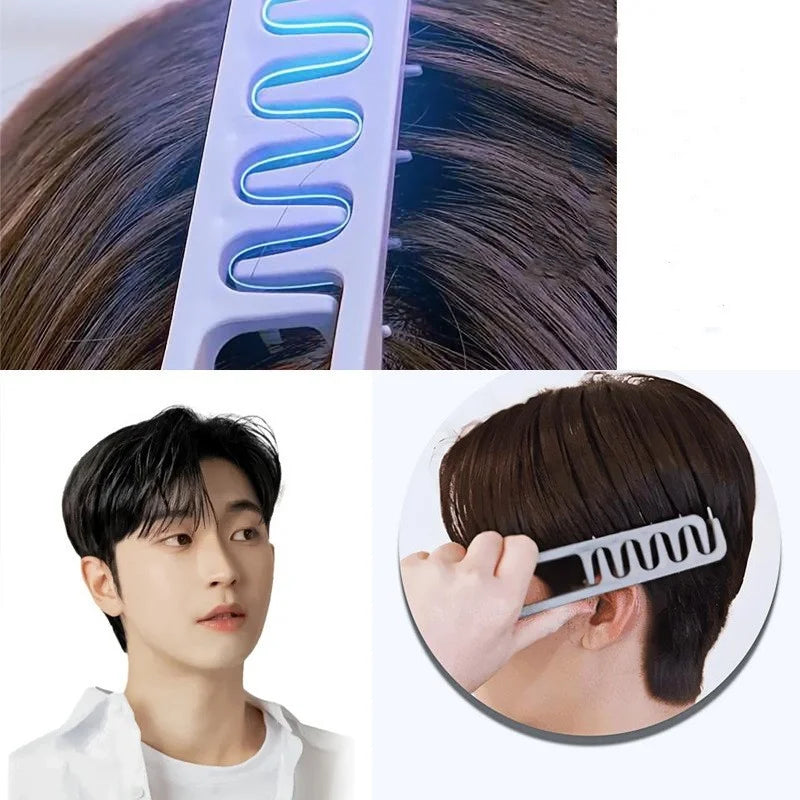 1PC Men's Volumizing Hair Comb Fluffy Roots Styling Tool Anti-Static Hairdressing Comb for Natural Curling Perm Daily Hair Care Zpaxo