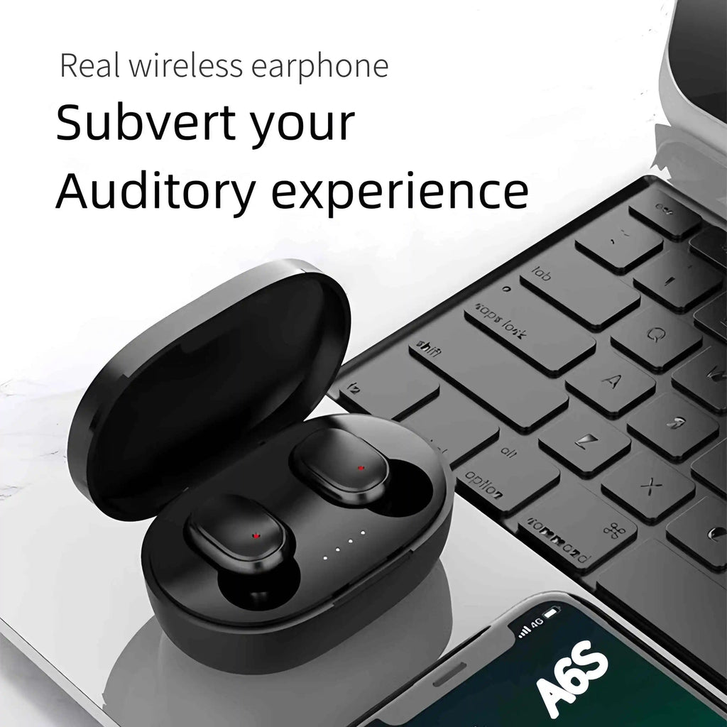 A6S True Wireless Bluetooth Headset Binaural Small Ear Buds Sports