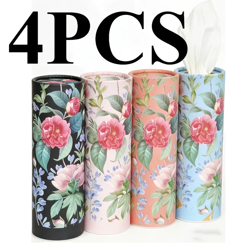 4Rolls Cylindrical Tissue Tube Containing Tissues Car Tubes Suitable