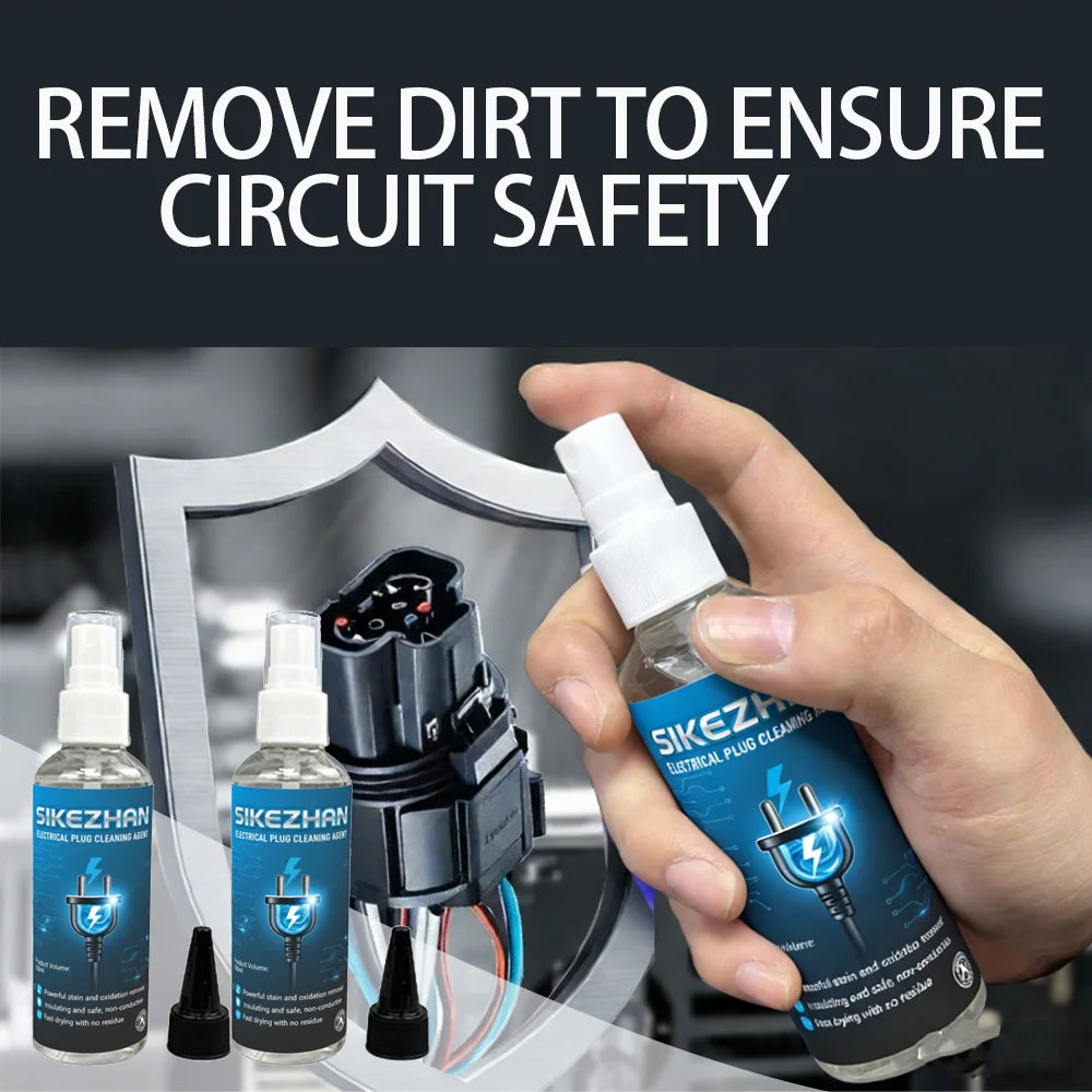 105ml Electronic Plug Cleaner - Restores Conductivity. Non-Conductive Spray Removes Rust & Dirt. Quick Dry, Safe for Connectors. Zpaxo