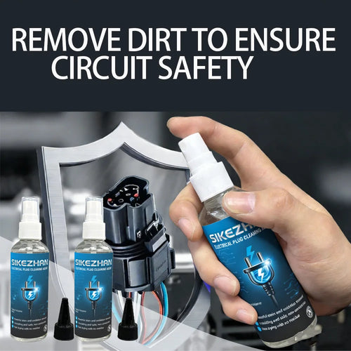 105ml Electronic Plug Cleaner - Restores Conductivity. Non-Conductive Spray Removes Rust & Dirt. Quick Dry, Safe for Connectors. Zpaxo
