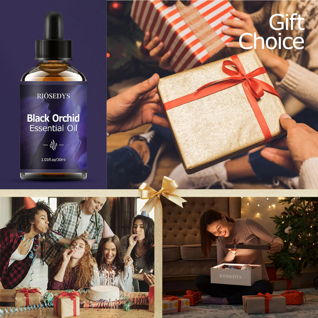 Black Orchid Essential Oil Refreshing Aroma Suitable Body Massage Zpaxo