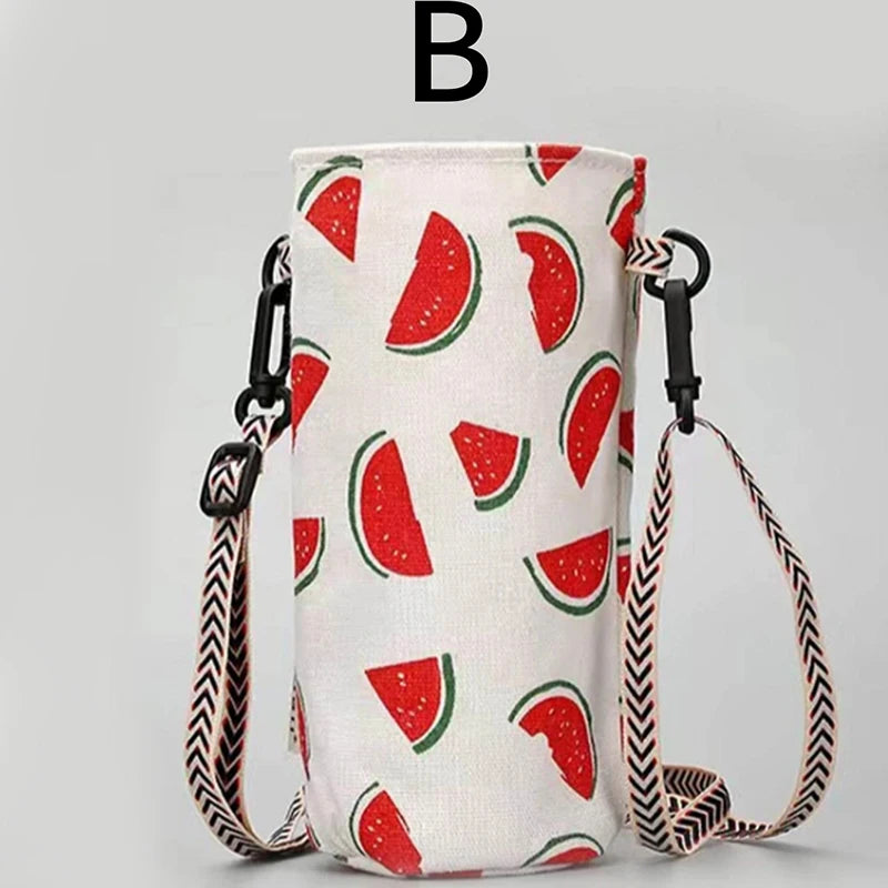 Portable Water Bottle Bag Insulated Crossbody Water Bottle Carrier Bag Holders Travel Sports Camping Zpaxo J24012025-B