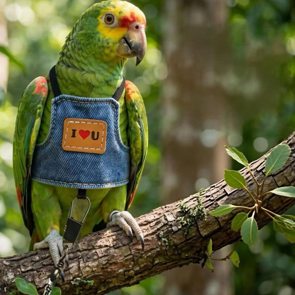 Bird Harness Adjustable Anti-Slip Pet Supplies Parrot Flying Rope Harness Outdoor for Small Medium Large Lovebirds African Grey Zpaxo
