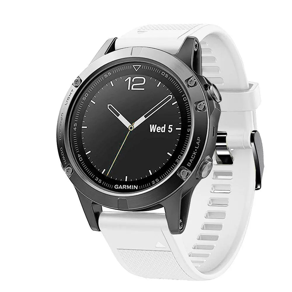 Silicone Smart Watch Band Garmin Fenix 7S 7 7X 6S 6 6X 5S 5 5X 3HR