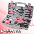 A 62pcs Multifunctional Toolbox, Suitable for Home Use, Portable, Fully Equipped with Tools Including a Hammer, Pliers Zpaxo As shown