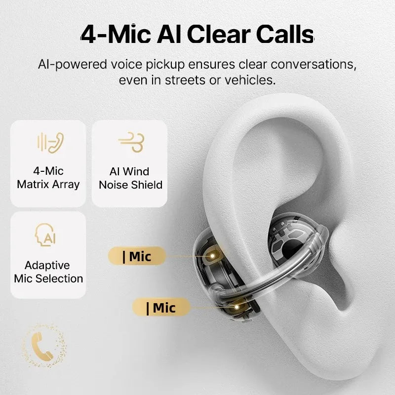 Baseus Bowie MC2 AIR Clip-on TWS Earbuds Ear Clips Wireless Earphones
