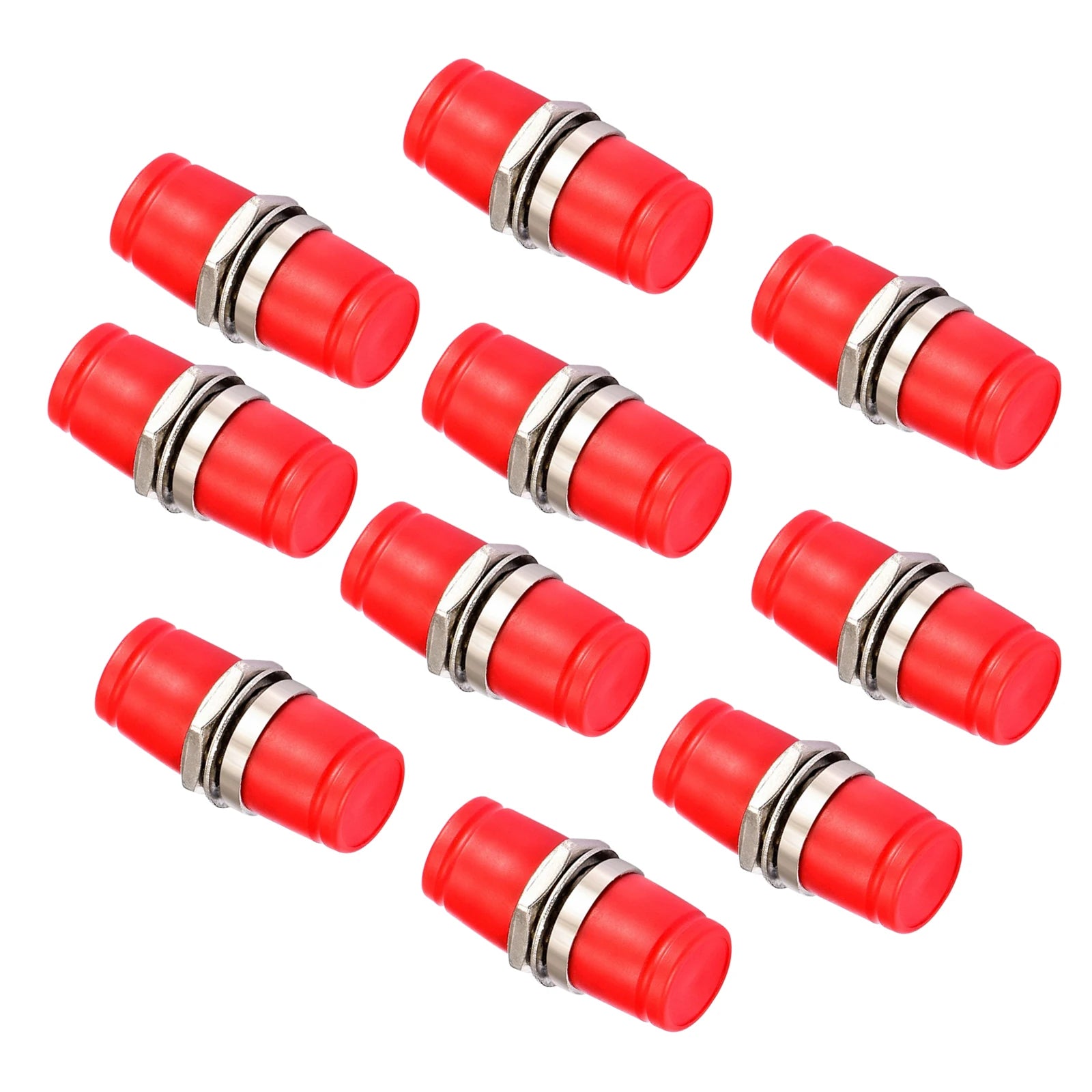 Wholesale Lot FC-FC Fiber Optic Adapter Coupler Connector Female RED