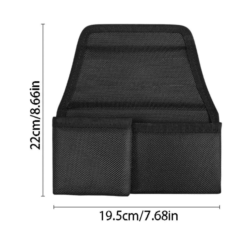 Universal Car Window Storage Box Leather 2 Pockets Car Armrest Cup Holder Wear-Resistant Space Saving Zpaxo