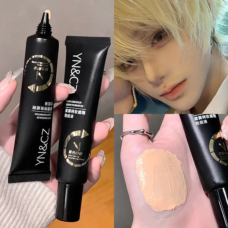 Foundation Blending Liquid Toner Ivory White Liquid Foundation 30ml Blending Pure White COS Stage Matte Concealer Cream Makeup Zpaxo