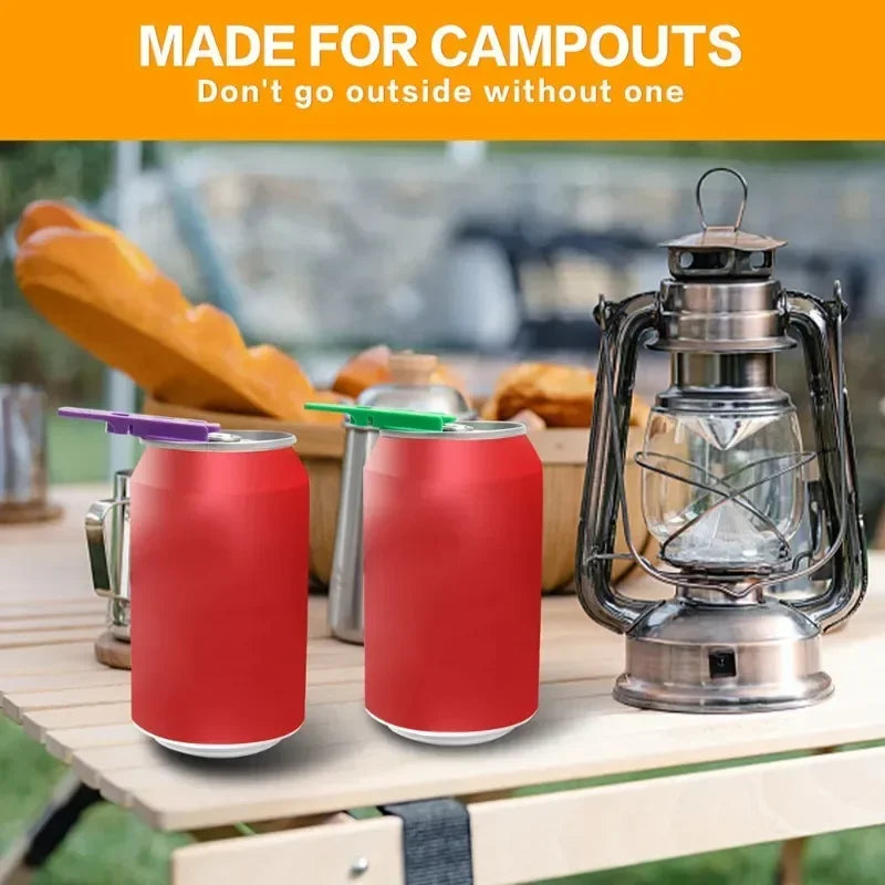 6-Pack Reusable Can Opener & Lid Sealer | Beer, Soda, Camping Can & Bottle Opener Zpaxo