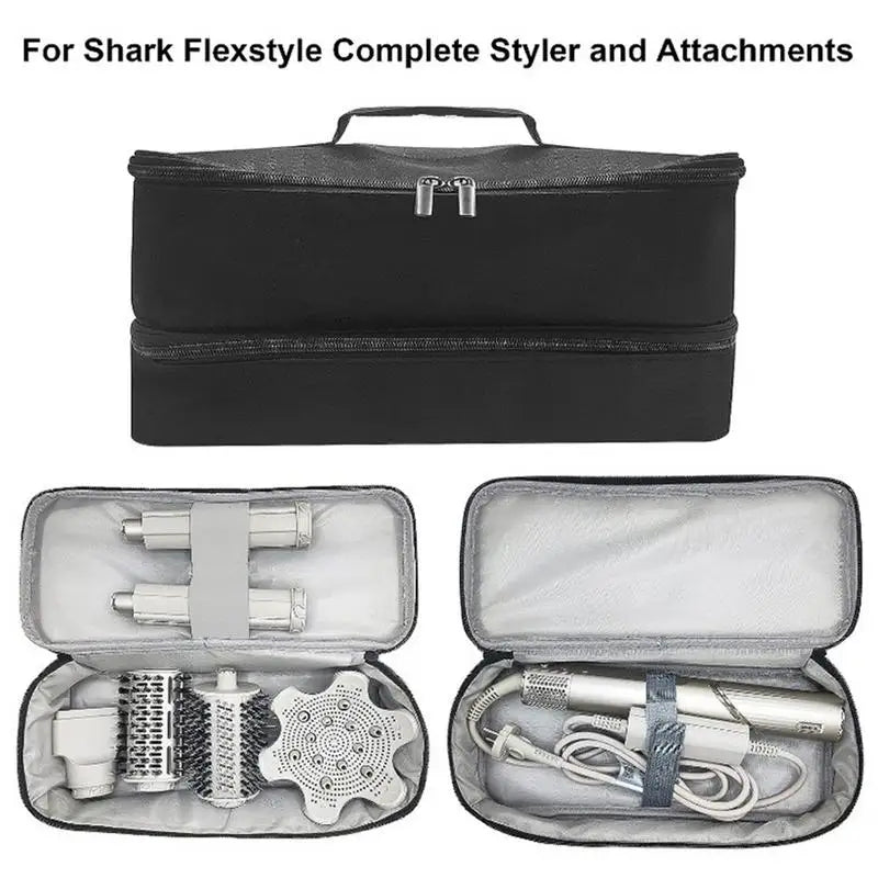 Portable Hair Dryer Case Waterproof Large Capacity Curler Bag