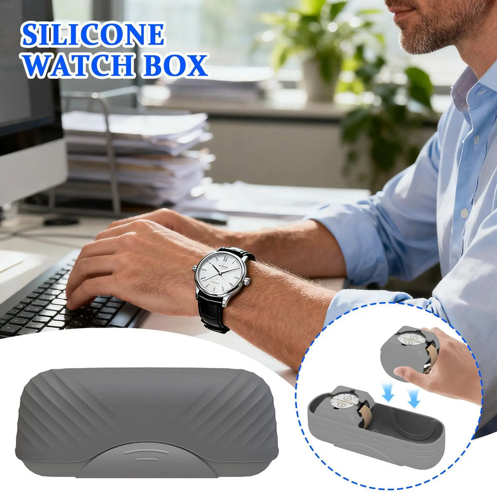 Travel Watch Case Double Lightweight Dust Proof Pouch Carrying Men