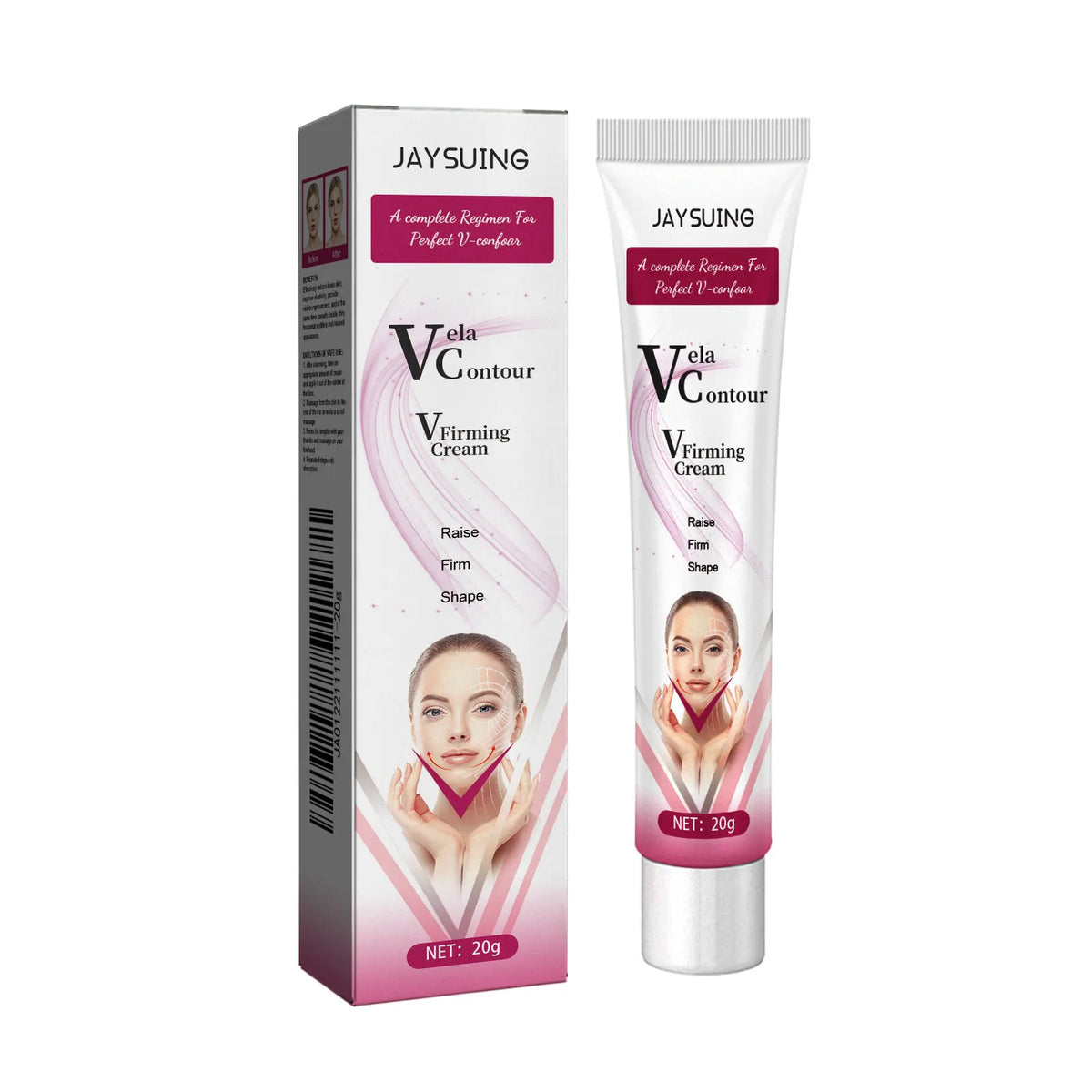 V-Shape Face Slimming Cream Remove Double Chin Firming Lifting Face Line Fat Burning Anti Aging Beauty Massage Care Products Zpaxo 20g boxed