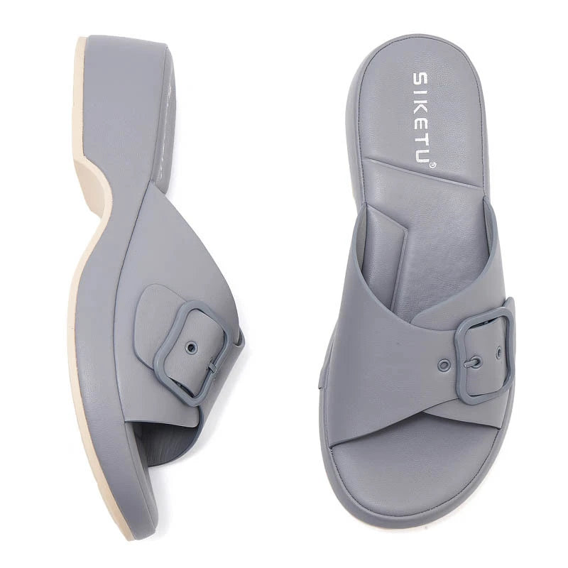 Spring Summer Casual Metal Sandals Women Lightweight Non-slip Beach Zpaxo