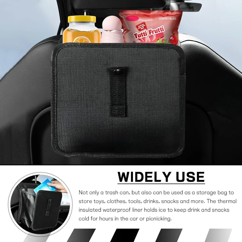 Foldable Hanging Car Trash Can – Waterproof Oxford Cloth, 7L