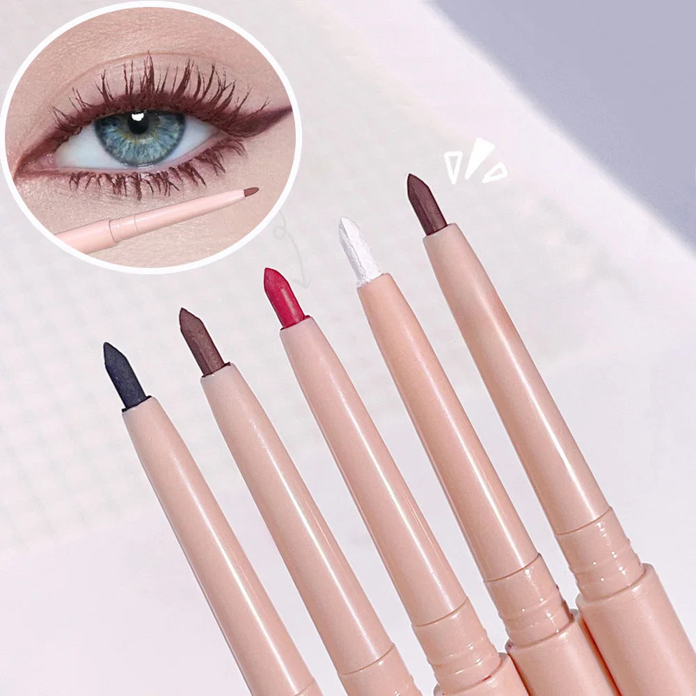 Ultra-thin Matte Red Brown Eyeliner Gel Pencil Long Lasting Quick Dry