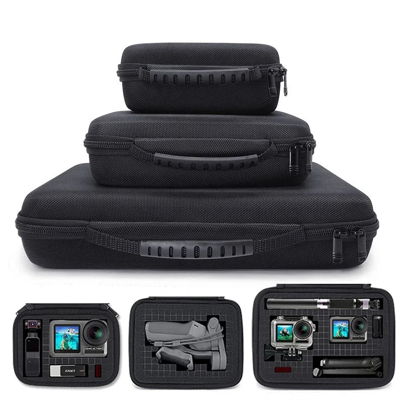 2.5 3.5 inch Shockproof Portable Storage Carry Handheld PTZ Drone Case Desktop mobile power bank hard drive Bag for gopro10/9 Zpaxo
