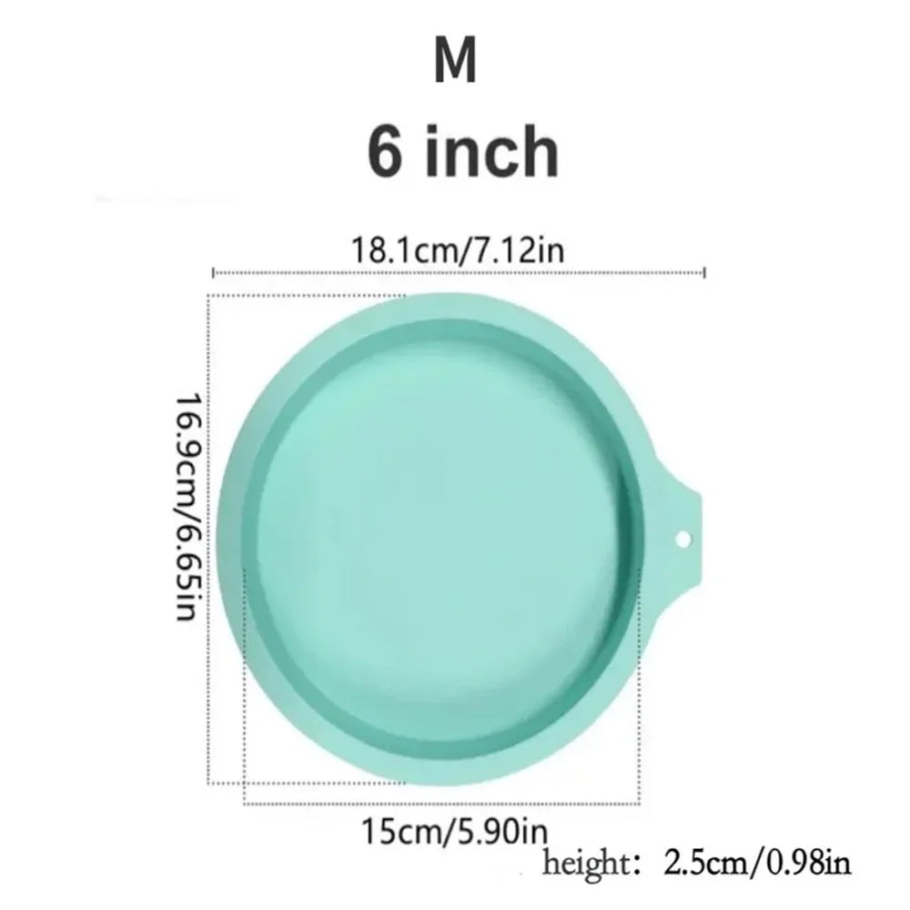 1 4 Circular Silicone Layer Cake Mold Chocolate Mousse DIY Pastry Zpaxo M 1PCS