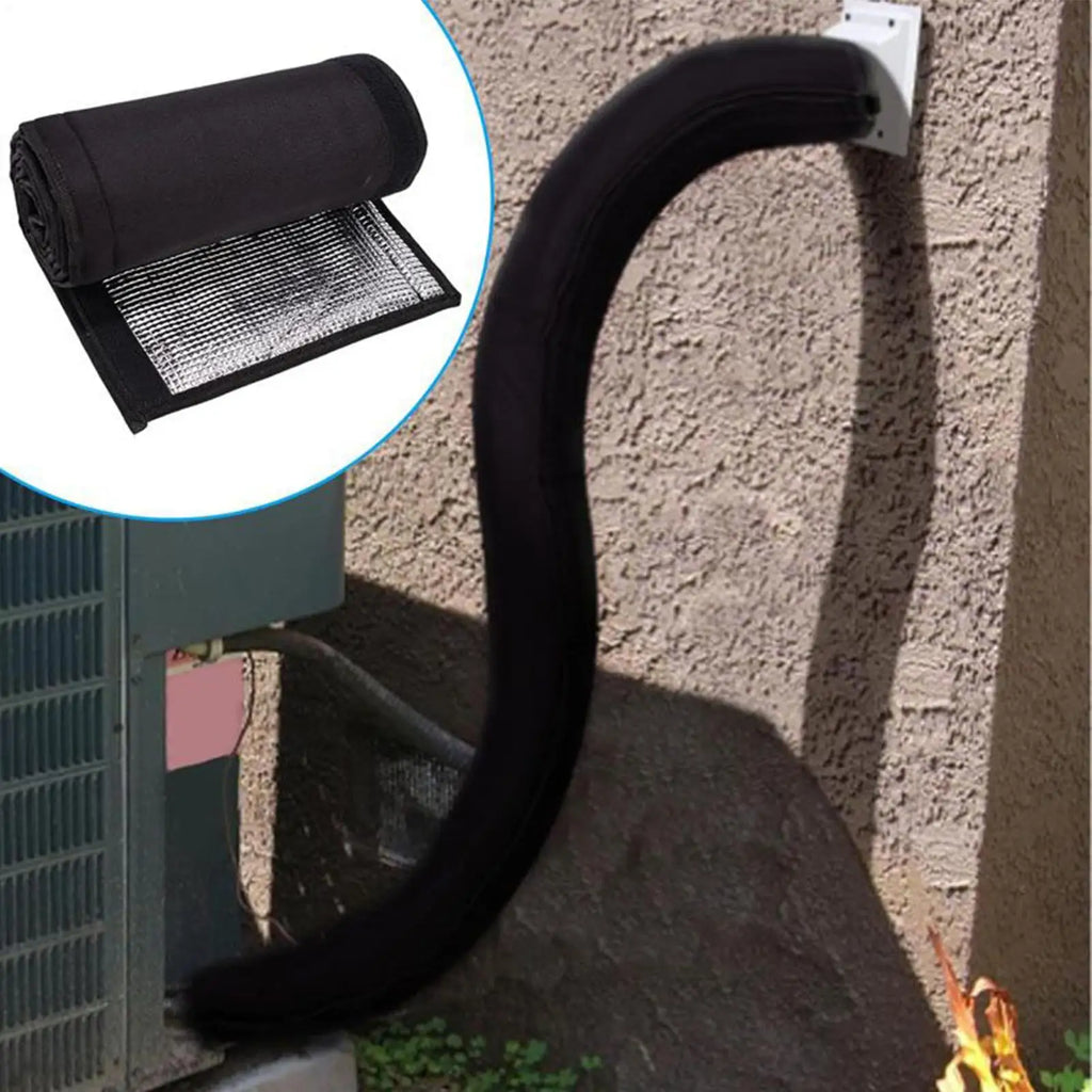 600D Oxford AC Pipe Insulation Sleeve UV Resistant Thermal Cover Air