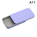 CMTinplate Box Slide Lid Push Pull Drawer Balm Portable Mini