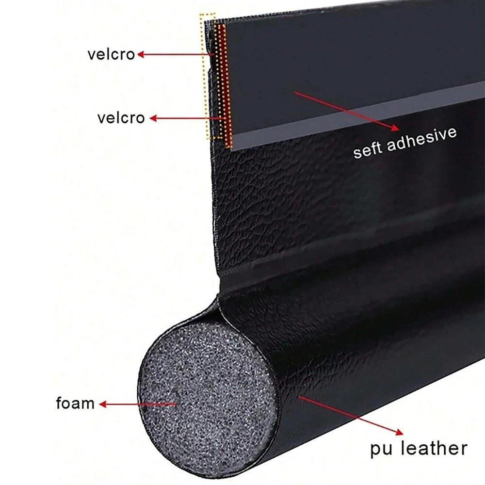 Door Bottom Sealing Strip Door Draft Stopper Soundproof Insulation Noise Sound Blocker Zpaxo