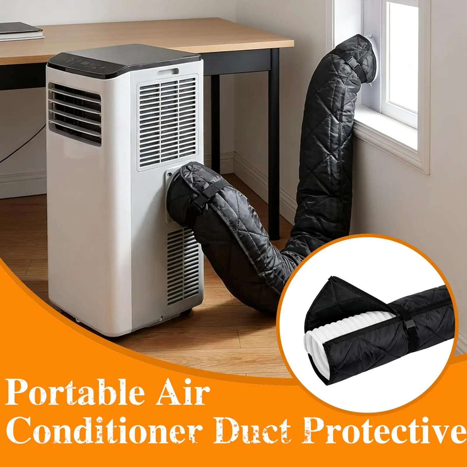 Portable Air Conditioner Hose Insulation Cover Exhaust Duct Vent