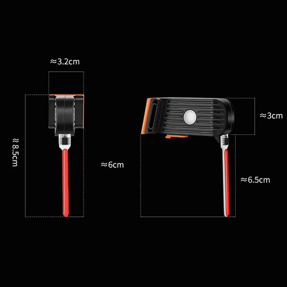 Bike Warning Lights Rechargeable Bicycle Tail Light Multi Light Modes Bicycle Photon Drop Rear Light Creative for Night Riding Zpaxo