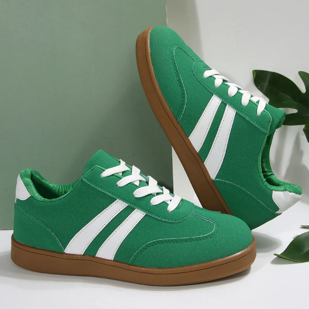 2025 Spring Autumn Women's Lace Up Sneakers Retro Flats Casual Shoes Zpaxo