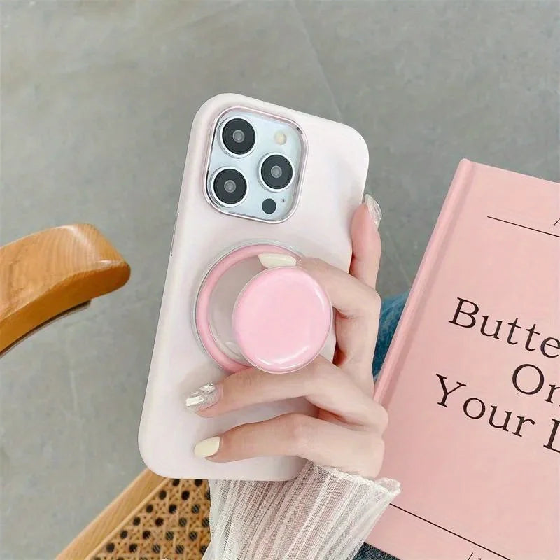 Foldable Magnetic Phone Holder 360 Rotating Grip Stand Finger Ring