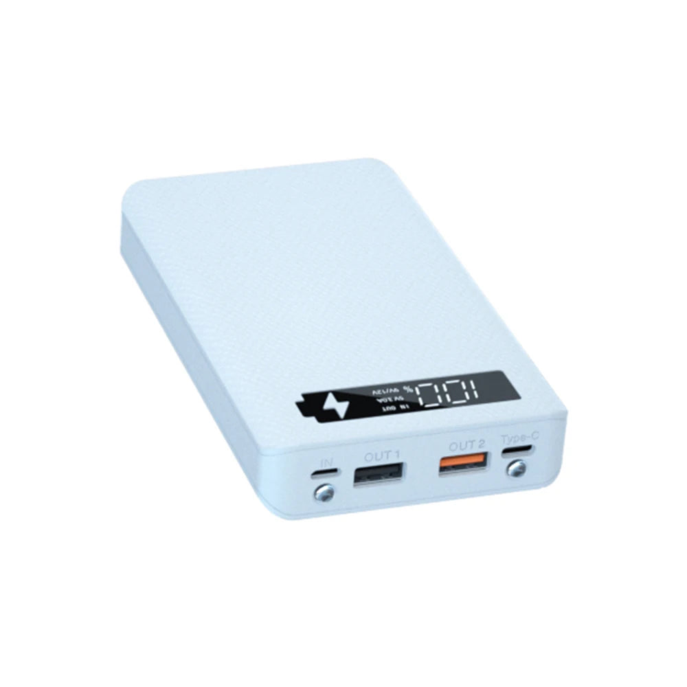6*18650 Batteries Power Bank Case 5V 9V 12V Output Current Mobile Phone Charger DIY Shell Quick Charge 18650 Battery Holder Box Zpaxo