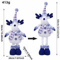 Stretchable Christmas Plush Ornaments – Santa, Snowman & Reindeer