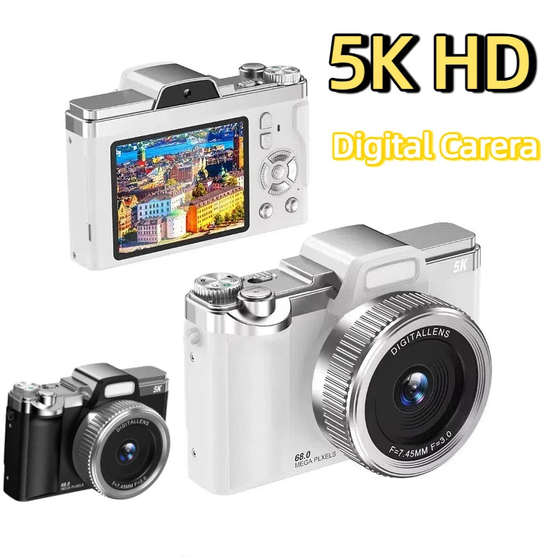 Digital Camera 5K HD Pixel Ccd Portable Anti-shake Video Viewfinder