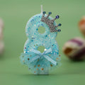 Cake Candles Blue Crown Dress Birthday Number Children's Theme Party