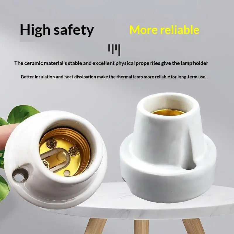 1Pcs Lighting Fittings E27 Holder Outdoor Engineering Modified Lamp Base Socket Screw Ceramic Waterproof Explosion-proof Lamp Zpaxo Style1