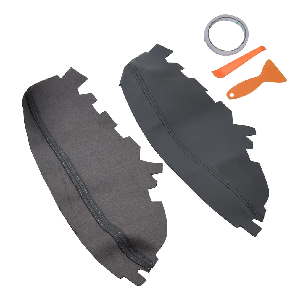 Microfiber Leather Armrest Door Panel Cover Breathable Waterproof
