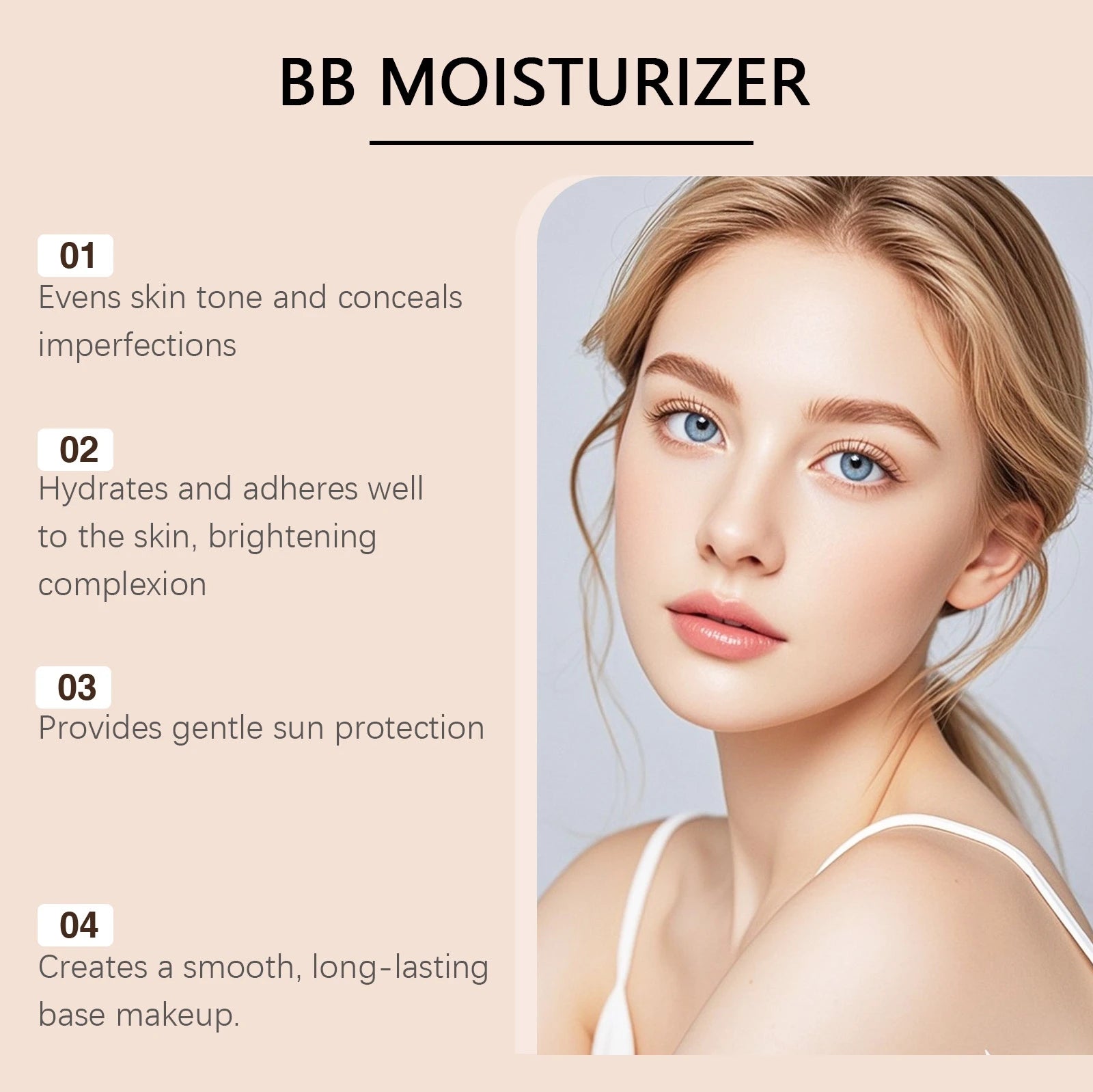 SPF30 BB Cream – Moisturizing, Waterproof & Concealing BB Cream Makeup Zpaxo