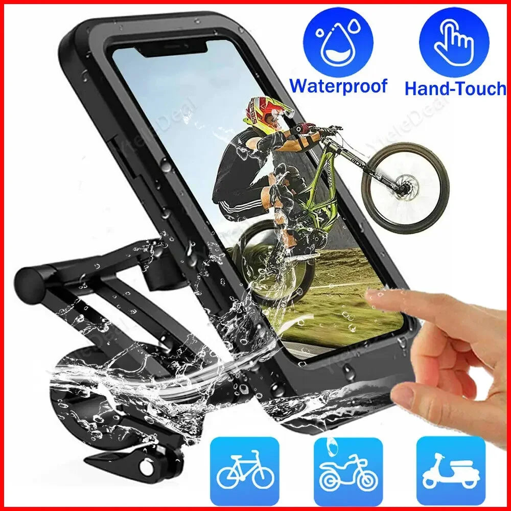 6 7-Inch 360-Degree Motorcycle Phone Mount Holder Smartphones