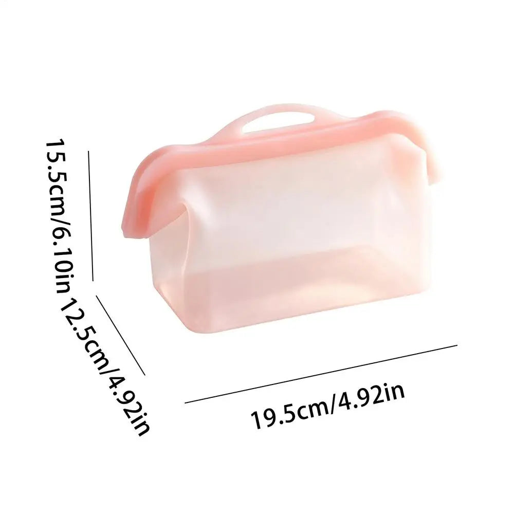 Reusable Silicone Food Storage Bags Stand Up Leak Proof Microwave Zpaxo B