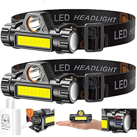 POCKETMAN COB LED Headlamp – 300LM USB Rechargeable, Waterproof