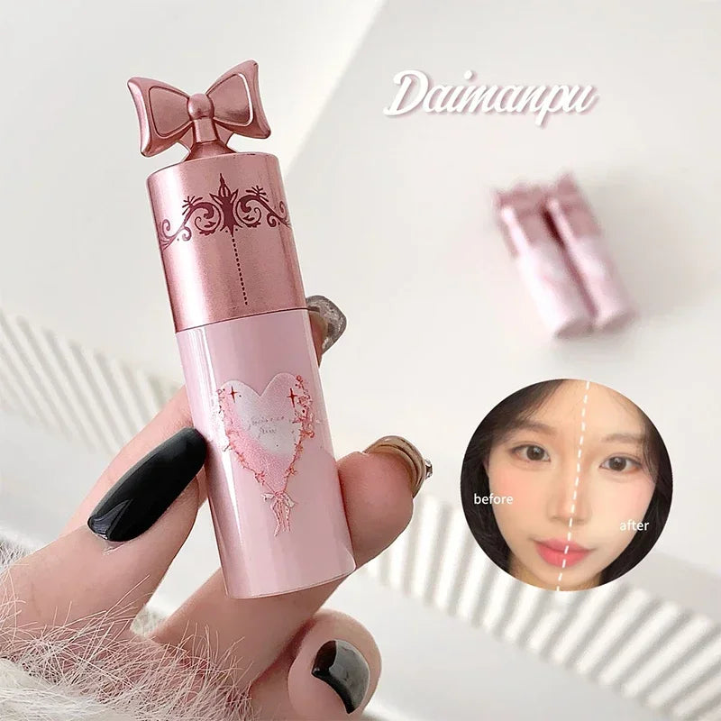 Pink Brightening Liquid Concealer Waterproof Oil Control Moisturizing Concealer Coverage Pores Dark Circles Foundation Cream Zpaxo