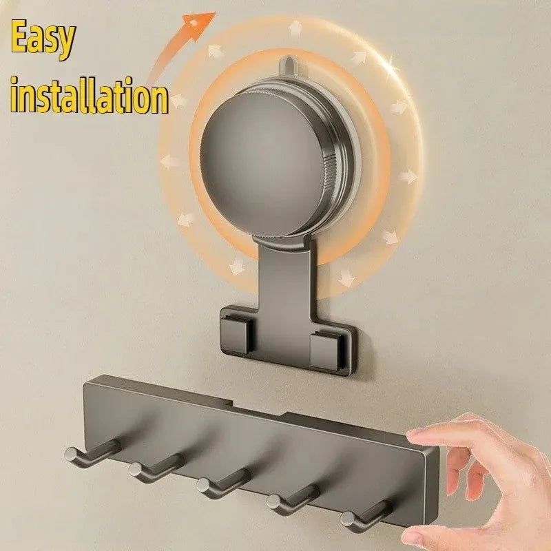 Reusable Suction Cup Bathroom Towel Hooks Adhesive Wall Hook Shower Hook Household Daily Storage Organizer for Damp Bathroom Zpaxo
