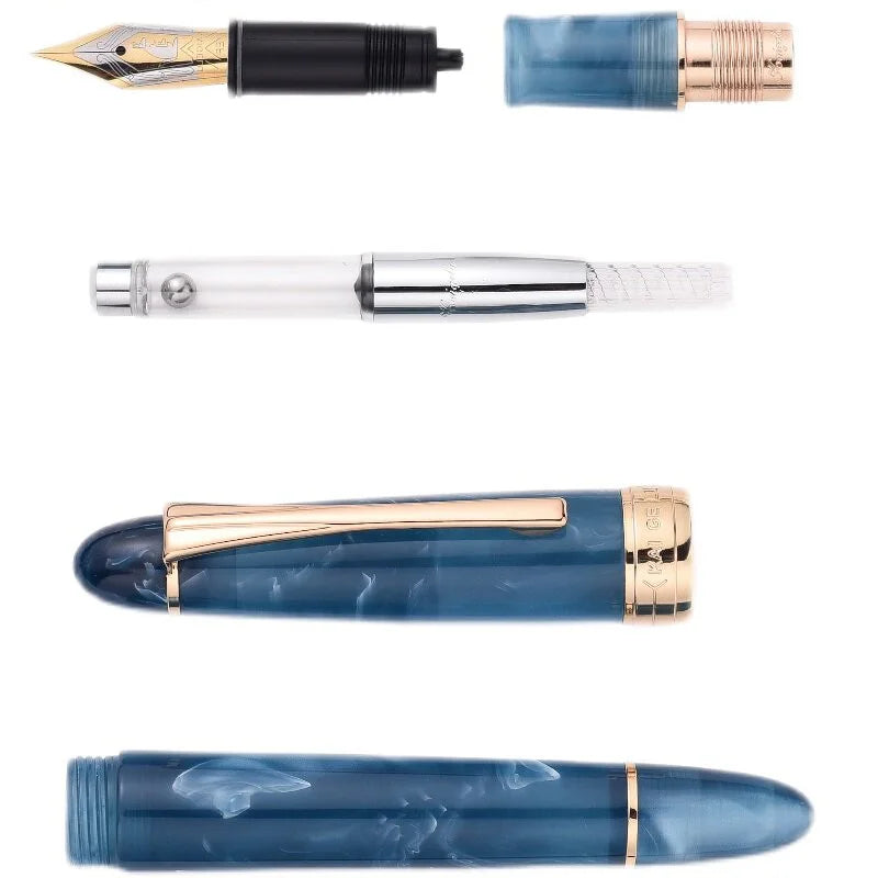 Kaigelu Acrylic Series Kaigelu 356 Fountain Pen EF F M Iridium Gold Pen Business Comfort Writing 2025 Floral Series Zpaxo