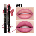Double-ended Rose Red Lip Liner Lipstick Pencil Moisturizing Matte